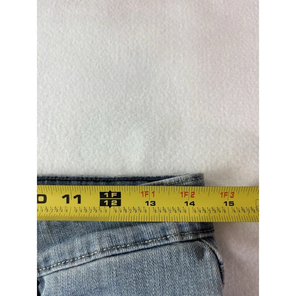 WOMEN'S LEVIS JEANS W29 L32 Mid Rise Skinny Blue Denim Light Wash NEW With Tags - Picture 6 of 13